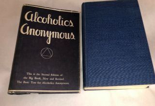 Alcoholics Anonymous 2nd Edition 13th Printing Hc Dj 1955 1972 Aa Rare Htf
