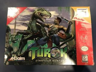 Turok Dinosaur Hunter Promo Store Display Large N64 Box Rare Nintendo 64