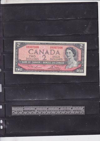 Rare 1954 Bank Of Canada Radar Note - Og 8997998