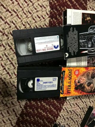 FRIDAY THE 13TH 1 2 3 4 5 6 7 8 9 HORROR SOV SLASHER RARE OOP VHS BIG BOX SLIP 5