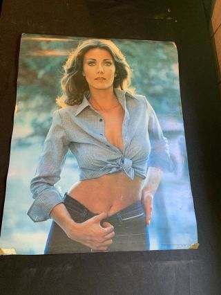 Rare Vintage 1978 Linda Carter Poster Print 70s Wonder Woman 20 " X 28