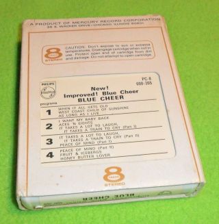BLUE CHEER / IMPROVED / 8 TRACK TAPE / RARE 1969 IN SLEEVE 4