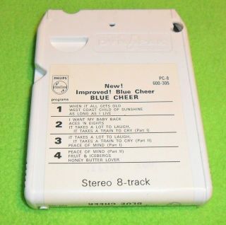 BLUE CHEER / IMPROVED / 8 TRACK TAPE / RARE 1969 IN SLEEVE 6