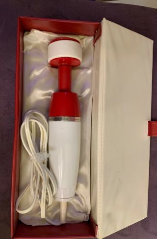 Teranishi (rare Red) Fighter D F - 80 Handheld Personal Massager Vibrator W/ Case