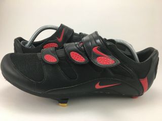 Nike Bicycle Cleat Cycling Spinning Shoes - Black Red - Men’s Size 10 Bike Rare