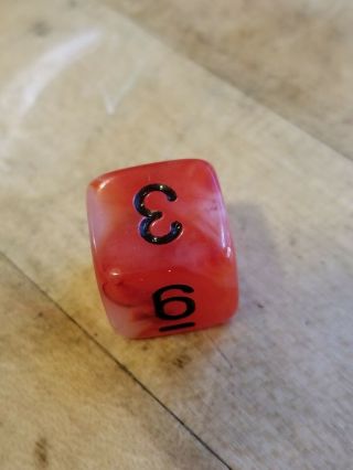 Chessex dice mystic or mystique red,  single d6 / oop and EXTREMELY rare,  vhtf 3