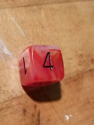 Chessex dice mystic or mystique red,  single d6 / oop and EXTREMELY rare,  vhtf 4