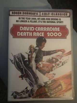 Death Race 2000 Dvd Shout Factory Rare Oop Roger Corman Sylvester Stallone