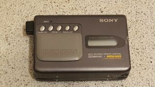 Rare Sony Wm - Fx55 Portable Cassette Player Walkman Metal Body.
