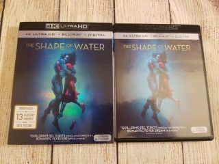 The Shape Of Water 4k (4k Uhd,  Blu - Ray) W/ Rare Oop Slipcover.  No Digital
