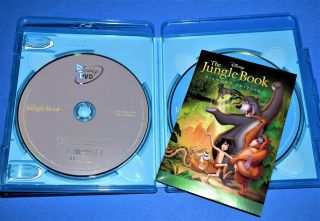 RARE DISNEY THE JUNGLE BOOK DIAMOND ED BLU RAY & DVD ANIMATED MOVIE & SLIPCOVER 5