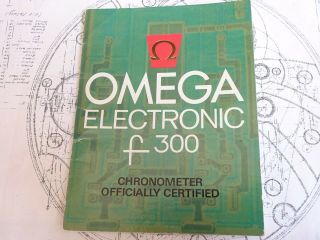 Rare Omega Electronic F300hz Chronometer Hummer Tuning Fork Booklet 1250 1260