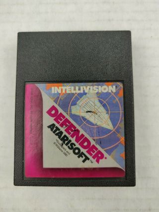 Rare Vintage 1983 Defender Intellivision Game Cartridge Atarisoft