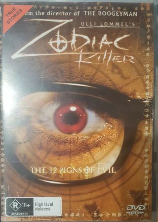 Zodiac Killer Rare Deleted Dvd Ulli Lommel 