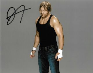 Wwe Dean Ambrose Hand Signed Autographed 8x10 Photo With Very Rare 4
