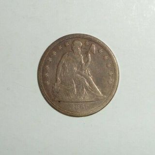 1860 - O Us $1 Seated Liberty 90 Silver Dollar Coin Circulated Rare & Scarce Date