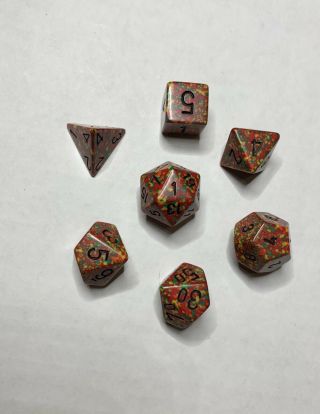 Chessex Speckled Reggae Oop And Rare Dice