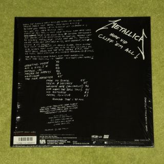 METALLICA Cliff ' Em All - RARE 1988 JAPAN LASERDISC,  HYPE STICKER (VAL - 3069) 2