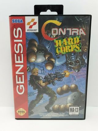 Contra: Hard Corps (sega Genesis,  1994) Rare (complete -)