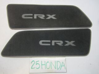 1989 - 1991 Honda Crx Si Oem Logo Door Panels Rare Cr - X