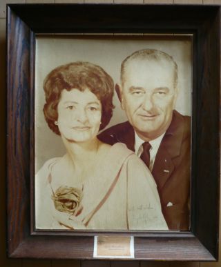 Rare Lyndon Johnson Signed Photo,  U.  S.  President Signature Vintage Photograph