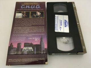 CHUD (VHS,  1984) Rare 1st Media w/Silver Labels & Uncut Flaps Cult ' 80s Horror 2