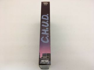 CHUD (VHS,  1984) Rare 1st Media w/Silver Labels & Uncut Flaps Cult ' 80s Horror 4