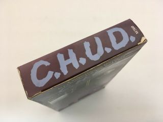 CHUD (VHS,  1984) Rare 1st Media w/Silver Labels & Uncut Flaps Cult ' 80s Horror 5