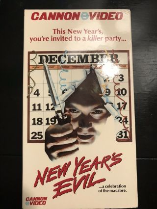Year’s Evil (1980) Cannon Video Horror Vhs Rare Holiday Slasher -
