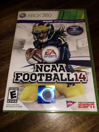 Xbox 360 Ncaa Football 14 Microsoft Rare.  Last Made Ncaa Football