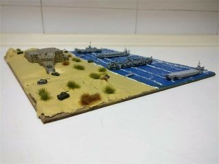 Built Diorama " D " Day Lindemann Battery,  Rare.  For Collectors - Oop