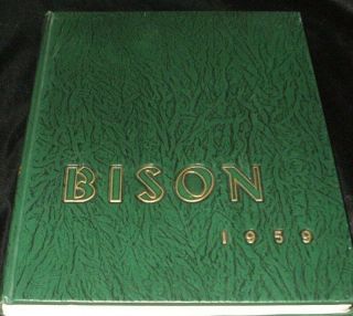 Ndsu North Dakota State University Bison 1959 Vintage Yearbook Year Book Rare