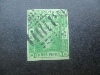 Nsw Stamps: 3d Green Laureates - Rare (c155)