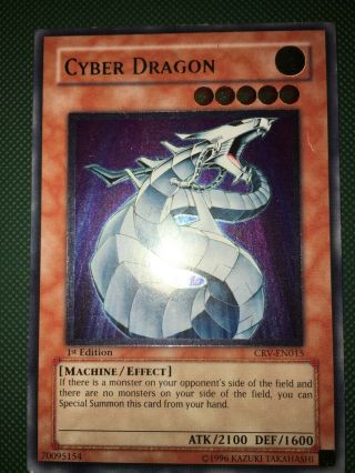 Cyber Dragon Crv - En015 Ultimate Rare 1st Edition Light Play/moderate Play
