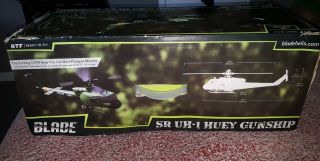 Horizon Hobby Blade Sr Uh - 1 Huey Gunship Rtf Army Helicopter W/ Rare