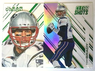 2015 Tom Brady 1/5 Panini Clear Vision,  Clear Shots Only 5 Made Patriots Rare