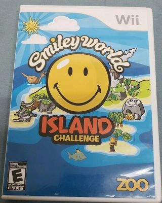 Smiley World Island Challenge (nintendo Wii,  2009) Rare Complete Cib