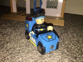 Brio Light Sound Police Car 33540 Thomas Train Compatible & Station Jail Rare 3