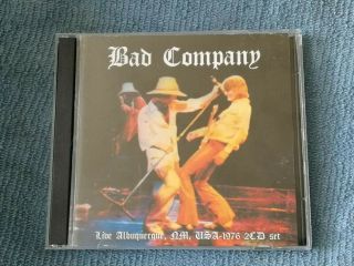 Bad Company - Live Albuquerque,  Nm,  Usa 1976 - 2 X Cd,  12 - Page Booklet.  Rare