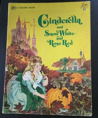 A Golden Book Cinderella And Snow White And Rose Red 1962 Rare Vintage Paperback