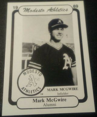 Modesto Athletics Alumni 1989 Mark Mcgwire Rare $$$