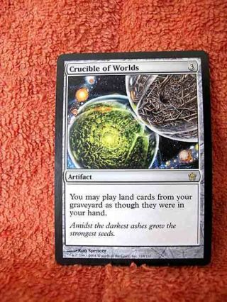 CRUCIBLE OF WORLDS NORMAL ENGLISH MAGIC THE GATHERING FIFTH DAWN w SLEEVE 2