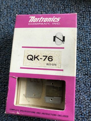 Nos Nortronics Qk - 76 Tape Head Mount Adapter Ampex 300 350 351 400 3200 Rare