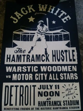 Jack White Warstic Poster Hamtramck Hustle Third Man Records Tmr Stripes Rare