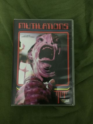 Mutilations 1987 Massacre Video Dvd Rare Oop Cover B Limited Of 200 Sov Horror