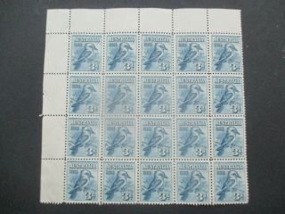 Pre Decimal Stamps: Kookaburra Block Mnh - Rare (e119)
