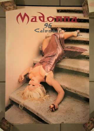 Madonna Official Japan Poster Calendar 1996 Rare