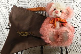 Retired Rare Isabelle Lee Mohair L/e 12 / 500 Strawberry Cheesecake