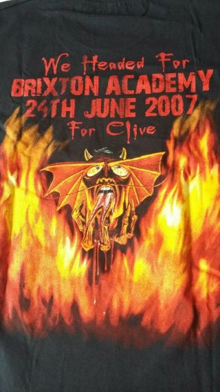 Rare Clive Aid Iron Maiden 2007 Tour T Shirt