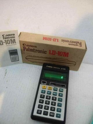 Vintage RARE CANON Palmtronic LD - 8M 2 Retro Electronic Calculator 3